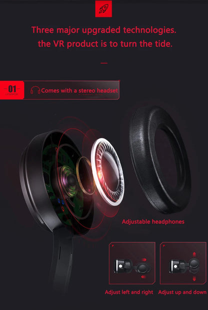 VR Glasses 3D Viar Phone Virtual Reality Headset Helmet Devices Smart Lenses Goggles For Smartphones Cell Hedset Mobile Game Set