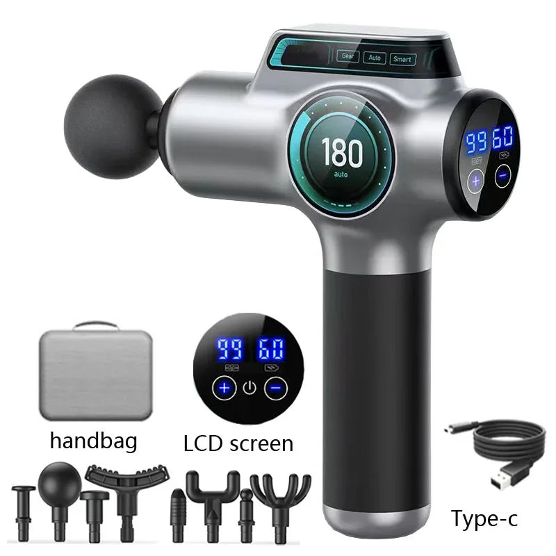 99 Speed Professional Muscle Massage Gun Massager Massager for Neck and Back Massage Instrument Dropshipping Fitness Equipment