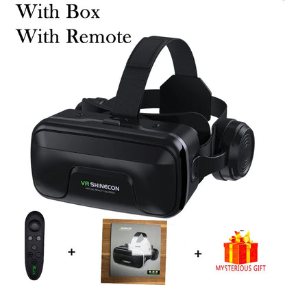 VR Glasses 3D Viar Phone Virtual Reality Headset Helmet Devices Smart Lenses Goggles For Smartphones Cell Hedset Mobile Game Set