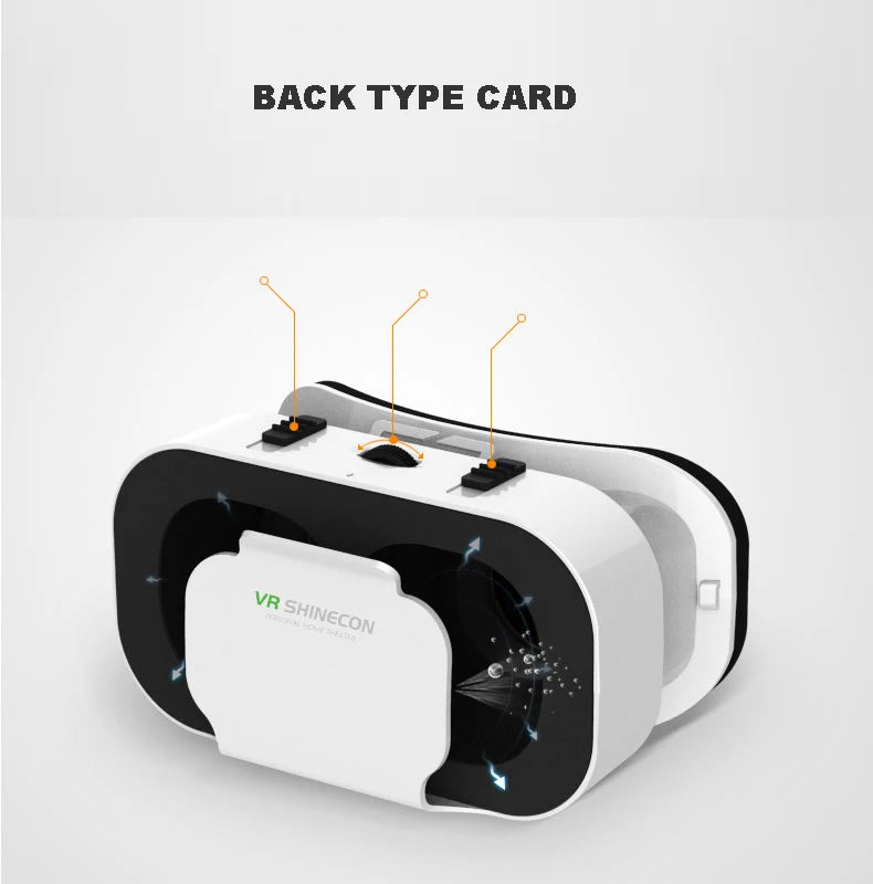 3D Virtual Reality VR Glasses For Phone Mobile Smartphones 7 Inch Headset Helmet Game Wirth Real Viar Goggles Cell Device Lenses