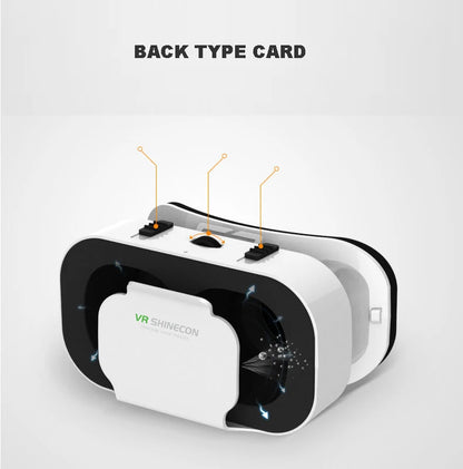 3D Virtual Reality VR Glasses For Phone Mobile Smartphones 7 Inch Headset Helmet Game Wirth Real Viar Goggles Cell Device Lenses