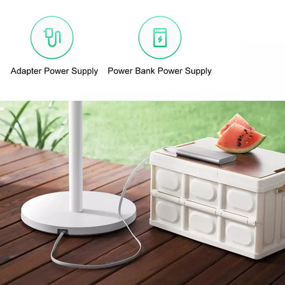 MIJIA Smart DC Inverter Floor Fan 1X Upgrade With 7-Blade,140° Wide-Angle Airflow,Low 25.6dB Noise Fan,Power Bank Support
