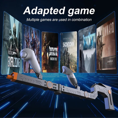 VR Gaming Experience Magnetic VR Games Rifle Gun Suitable For Meta Quest 3S/Quest 3 VR Game Accessories For Kids Adult