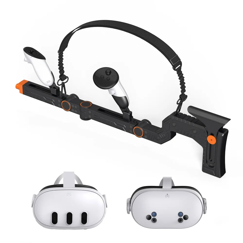 VR Gaming Experience Magnetic VR Games Rifle Gun Suitable For Meta Quest 3S/Quest 3 VR Game Accessories For Kids Adult
