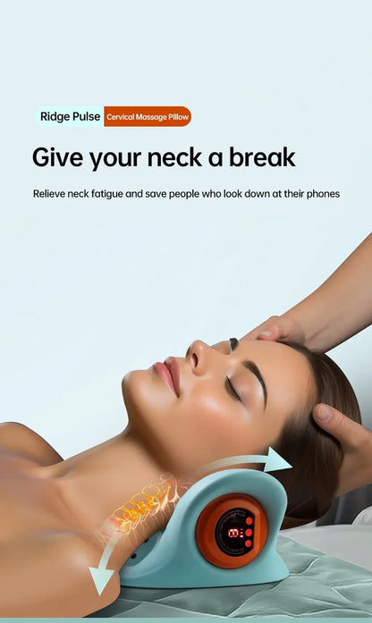 Electric Cervical Massager Spine Stretch Neck Shoulder Cervical Muscle Relaxation Device Shoulder Massag Pillow Spine Correction
