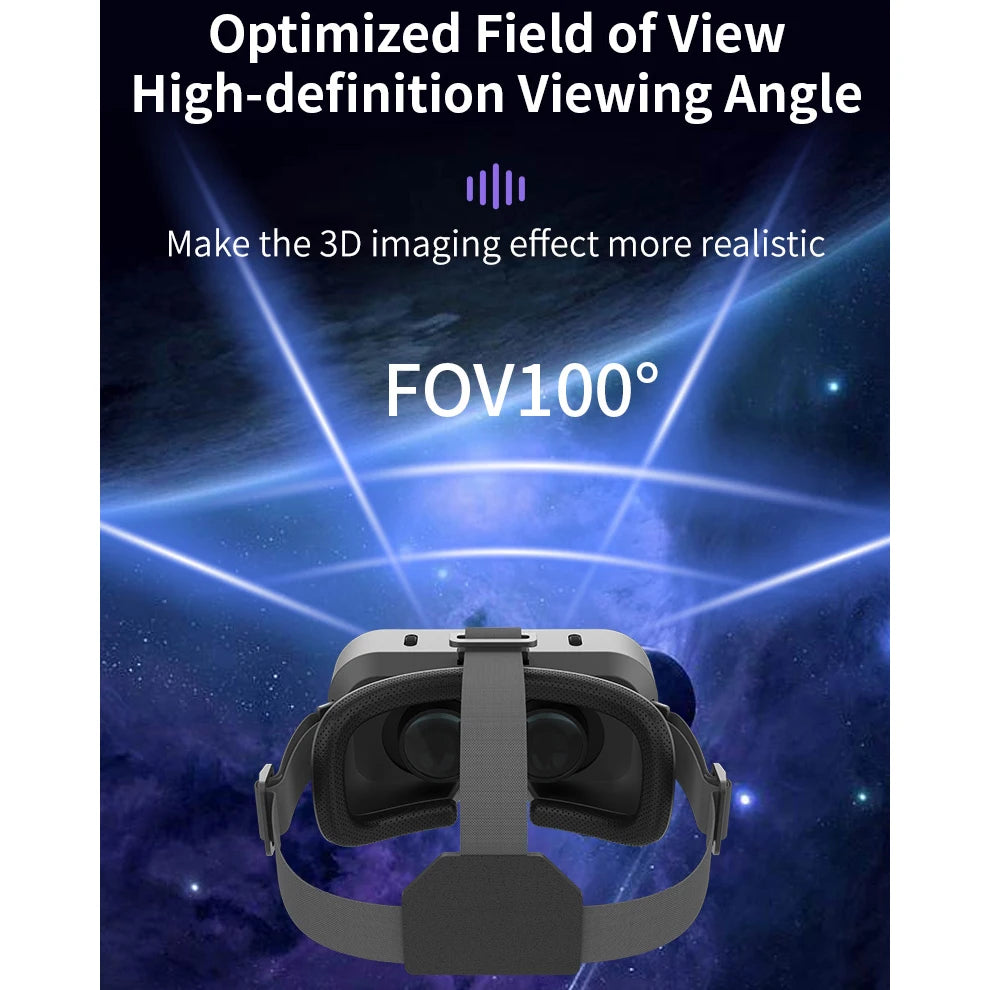 VR Glasses 3D Viar Phone Virtual Reality Headset Helmet Devices Smart Lenses Goggles For Smartphones Cell Hedset Mobile Game Set