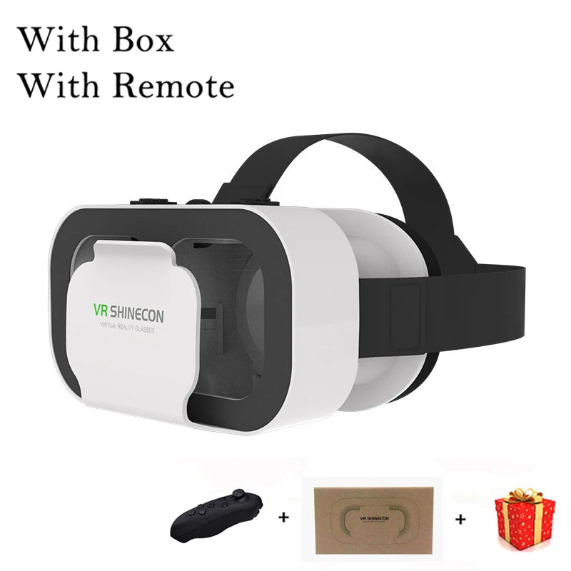 VR Glasses 3D Viar Phone Virtual Reality Headset Helmet Devices Smart Lenses Goggles For Smartphones Cell Hedset Mobile Game Set