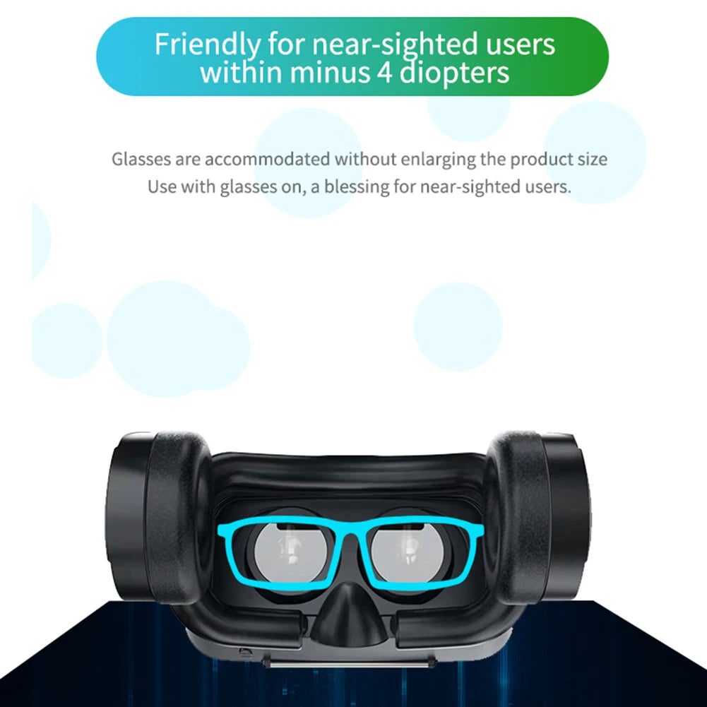 Virtual Reality VR Glasses 3D Headset Bluetooth Devices Smart Phone Helmet Goggles Lenses Smartphone Viar Headphones Cell Mobile