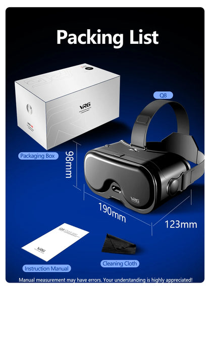 Virtual Reality 3D VR Glasses Helmet Devices Lenses Headset Goggle Smart Smartphone Cell Phone Mobile Viar Realidade Game Viewer