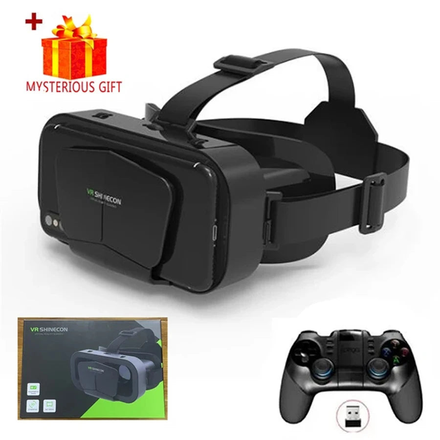 3D Virtual Reality VR Glasses For Phone Mobile Smartphones 7 Inch Headset Helmet Game Wirth Real Viar Goggles Cell Device Lenses