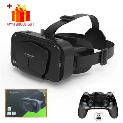 3D Virtual Reality VR Glasses For Phone Mobile Smartphones 7 Inch Headset Helmet Game Wirth Real Viar Goggles Cell Device Lenses