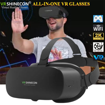 Qianhuan Magic Mirror VR Glasses AIO5 - All-in-One 3D Stereo Game and Movie Virtual Reality Technology Smart Device, No Phone Re