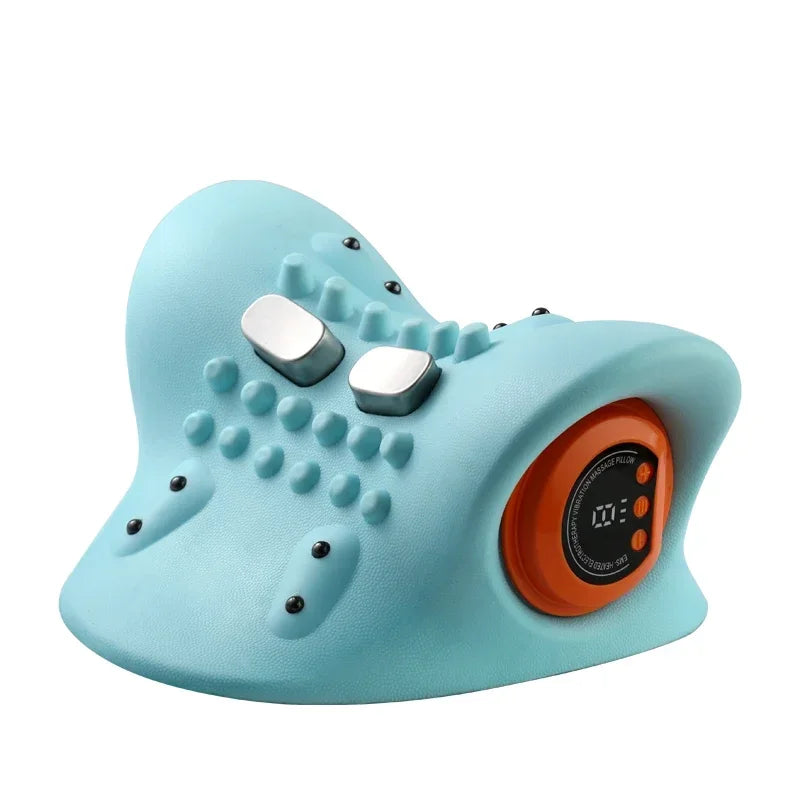Electric Cervical Massager Spine Stretch Neck Shoulder Cervical Muscle Relaxation Device Shoulder Massag Pillow Spine Correction