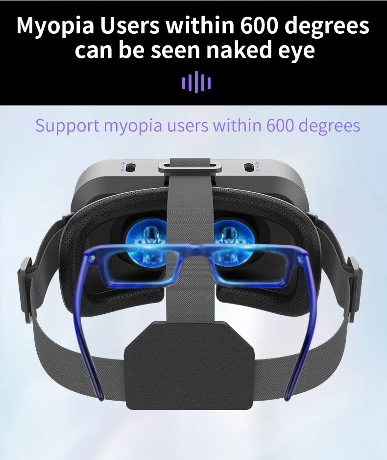 3D Virtual Reality VR Glasses For Phone Mobile Smartphones 7 Inch Headset Helmet Game Wirth Real Viar Goggles Cell Device Lenses