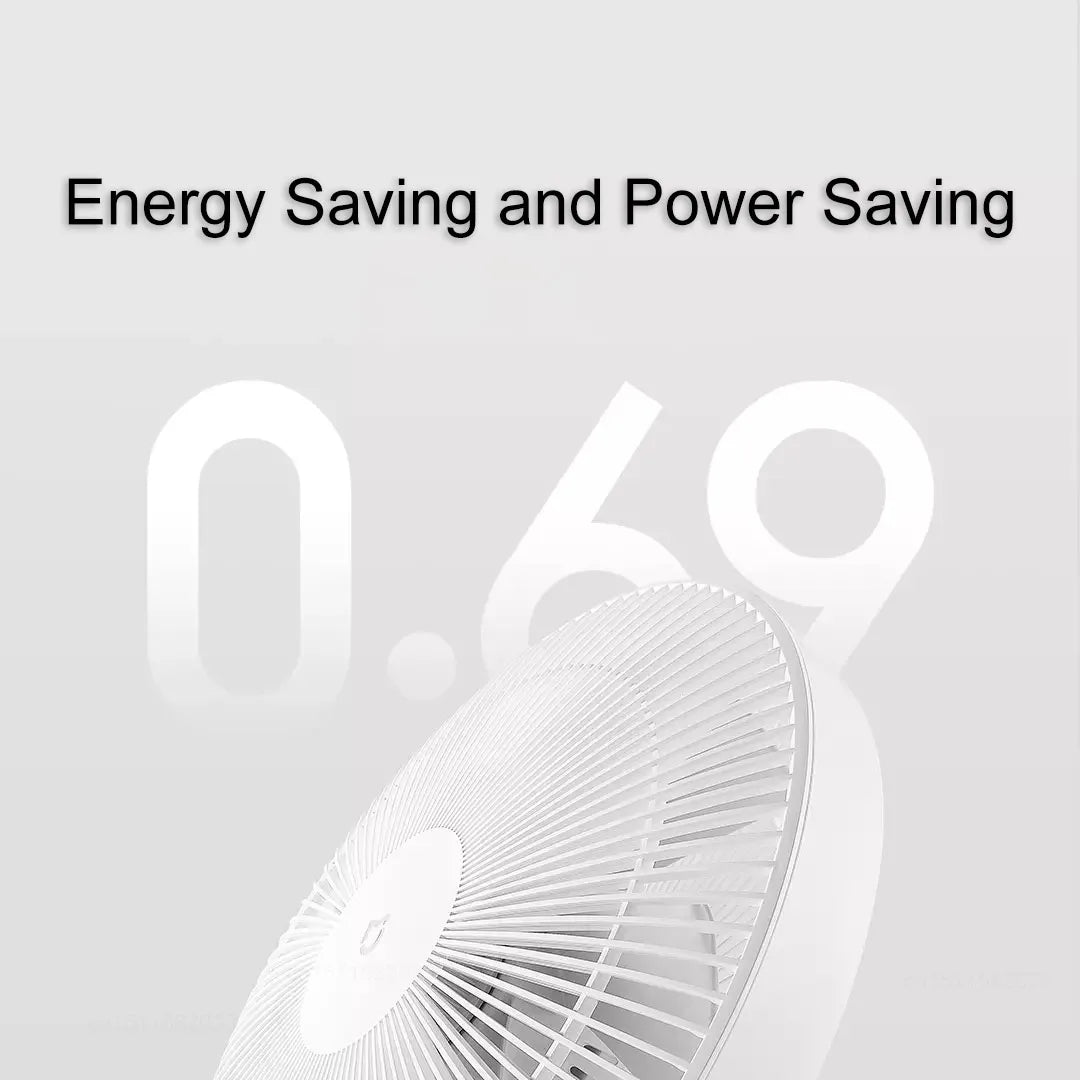 MIJIA Smart DC Inverter Floor Fan 1X Upgrade With 7-Blade,140° Wide-Angle Airflow,Low 25.6dB Noise Fan,Power Bank Support