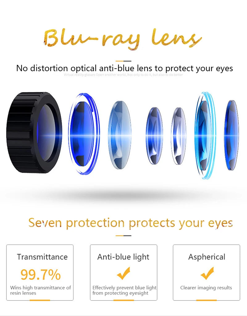 VR Glasses 3D Virtual Reality Headset Helmet For Phone Lenses Goggles Devices Viar Smart Smartphones Cell Game Viewer Mobile Set