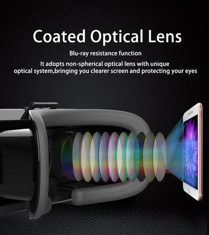VR Glasses 3D Viar Phone Virtual Reality Headset Helmet Devices Smart Lenses Goggles For Smartphones Cell Hedset Mobile Game Set