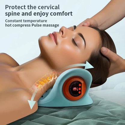 Electric Cervical Massager Spine Stretch Neck Shoulder Cervical Muscle Relaxation Device Shoulder Massag Pillow Spine Correction