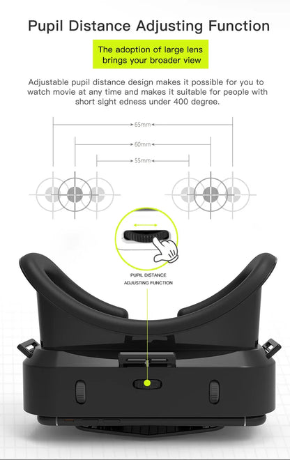 3D Virtual Reality VR Glasses For Phone Mobile Smartphones 7 Inch Headset Helmet Game Wirth Real Viar Goggles Cell Device Lenses