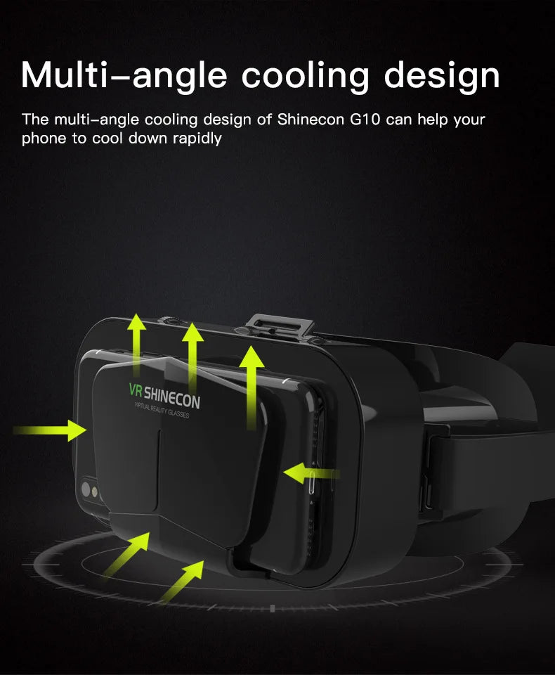 3D Virtual Reality VR Glasses For Phone Mobile Smartphones 7 Inch Headset Helmet Game Wirth Real Viar Goggles Cell Device Lenses
