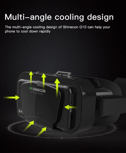 3D Virtual Reality VR Glasses For Phone Mobile Smartphones 7 Inch Headset Helmet Game Wirth Real Viar Goggles Cell Device Lenses
