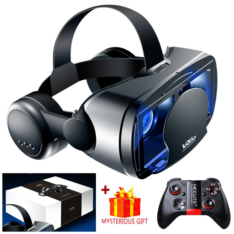 Virtual Reality 3D VR Glasses Helmet Devices Lenses Headset Goggle Smart Smartphone Cell Phone Mobile Viar Realidade Game Viewer