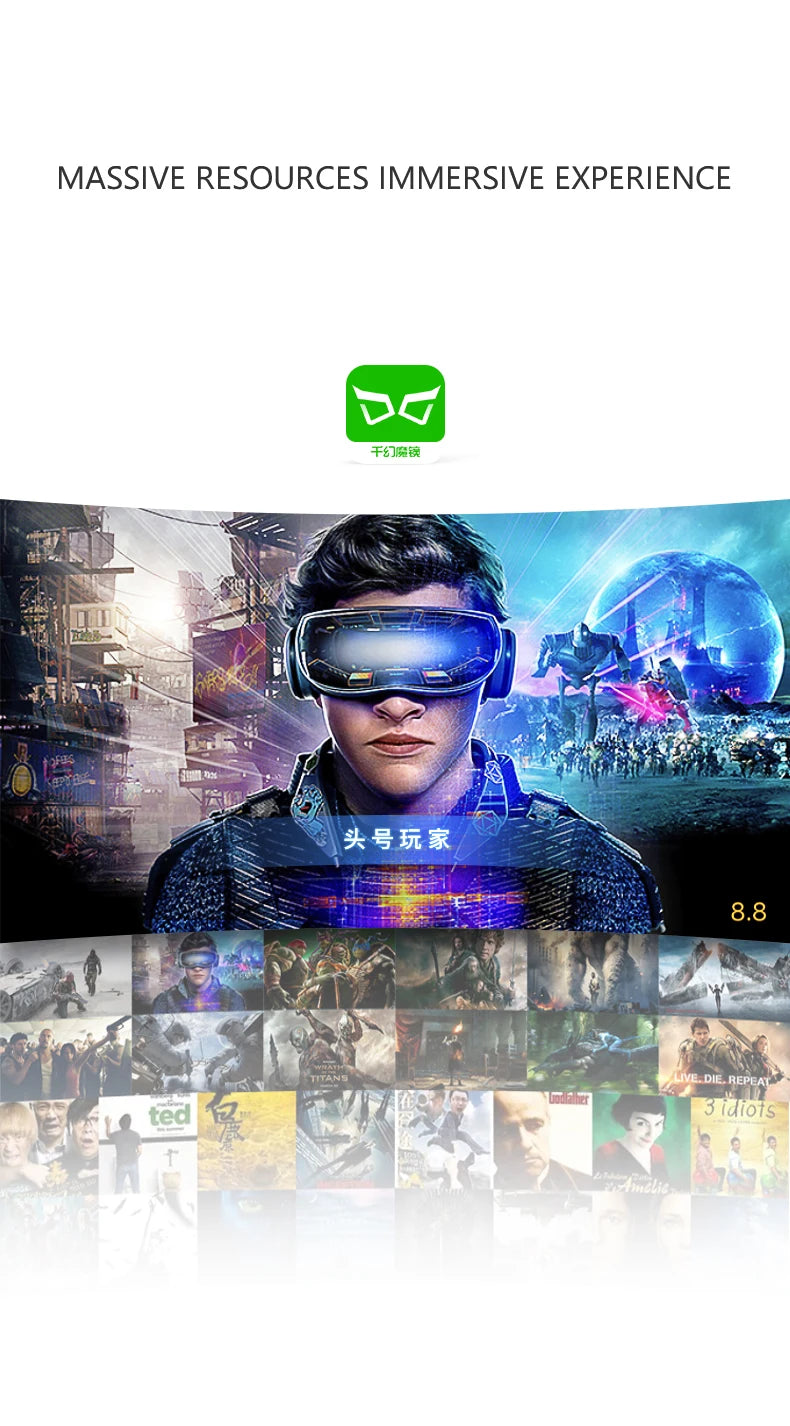 3D Virtual Reality VR Glasses For Phone Mobile Smartphones 7 Inch Headset Helmet Game Wirth Real Viar Goggles Cell Device Lenses