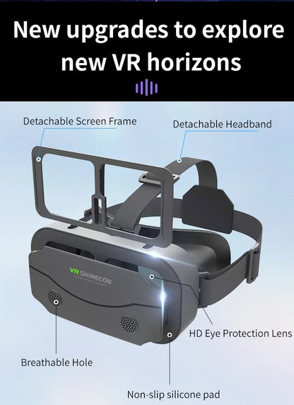 VR Glasses 3D Viar Phone Virtual Reality Headset Helmet Devices Smart Lenses Goggles For Smartphones Cell Hedset Mobile Game Set
