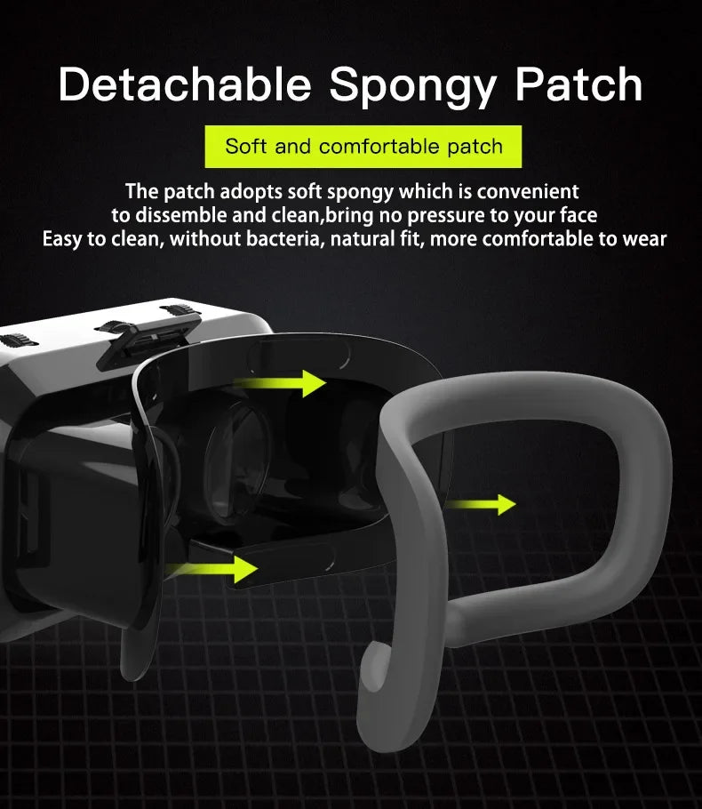 VR Glasses 3D Viar Phone Virtual Reality Headset Helmet Devices Smart Lenses Goggles For Smartphones Cell Hedset Mobile Game Set