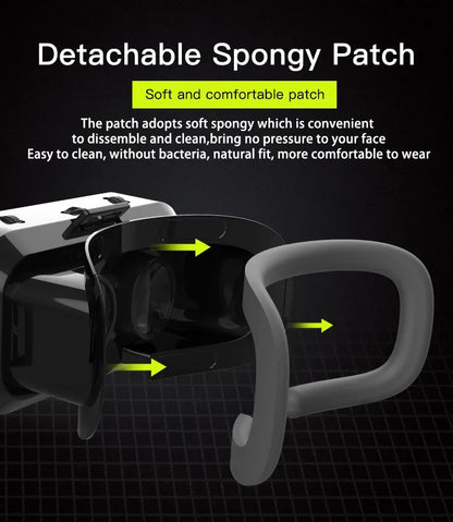 VR Glasses 3D Viar Phone Virtual Reality Headset Helmet Devices Smart Lenses Goggles For Smartphones Cell Hedset Mobile Game Set