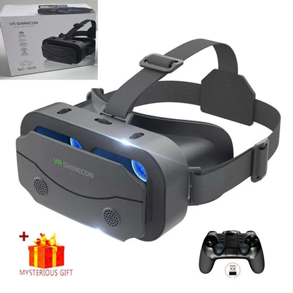 VR Glasses 3D Viar Phone Virtual Reality Headset Helmet Devices Smart Lenses Goggles For Smartphones Cell Hedset Mobile Game Set