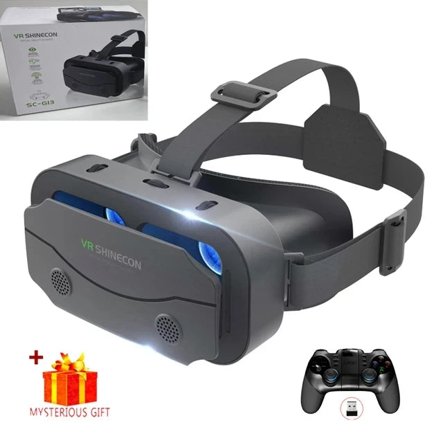 VR Glasses 3D Viar Phone Virtual Reality Headset Helmet Devices Smart Lenses Goggles For Smartphones Cell Hedset Mobile Game Set