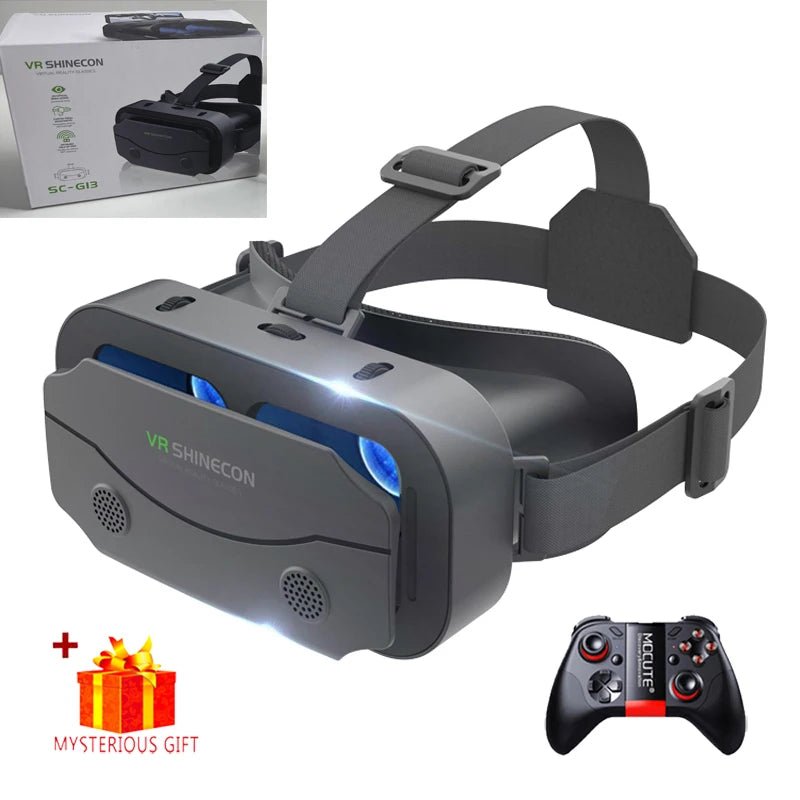 VR Glasses 3D Viar Phone Virtual Reality Headset Helmet Devices Smart Lenses Goggles For Smartphones Cell Hedset Mobile Game Set