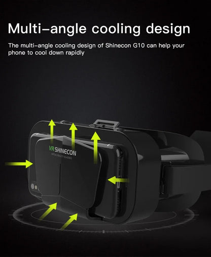 VR Glasses 3D Viar Phone Virtual Reality Headset Helmet Devices Smart Lenses Goggles For Smartphones Cell Hedset Mobile Game Set