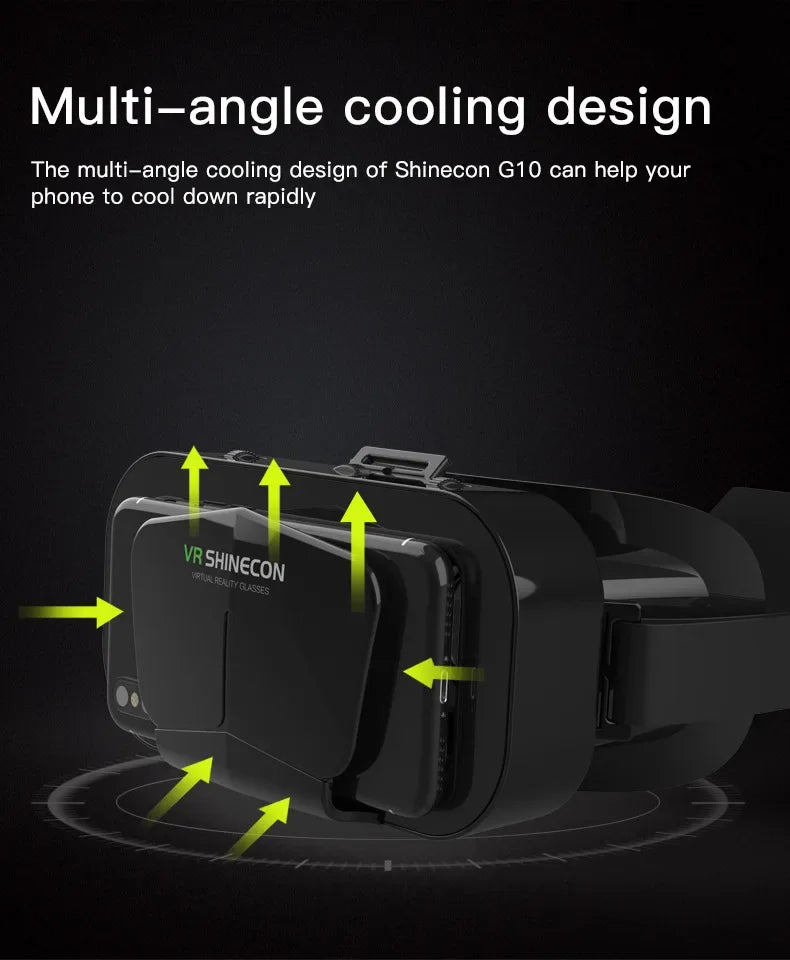 VR Glasses 3D Viar Phone Virtual Reality Headset Helmet Devices Smart Lenses Goggles For Smartphones Cell Hedset Mobile Game Set