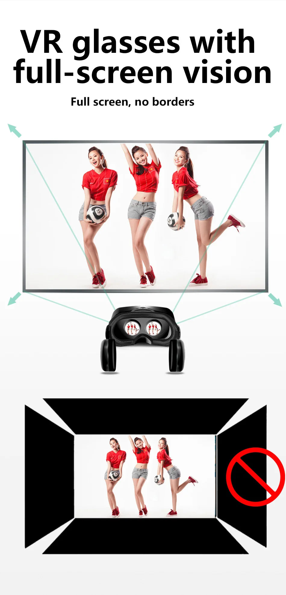 Virtual Reality 3D VR Glasses Helmet Devices Lenses Headset Goggle Smart Smartphone Cell Phone Mobile Viar Realidade Game Viewer