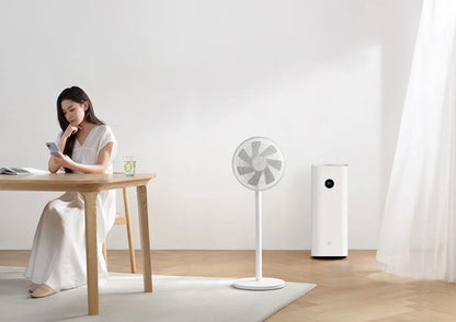 MIJIA Smart DC Inverter Floor Fan 1X Upgrade With 7-Blade,140° Wide-Angle Airflow,Low 25.6dB Noise Fan,Power Bank Support