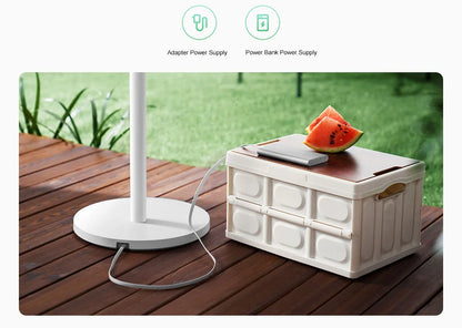 MIJIA Smart DC Inverter Floor Fan 1X Upgrade With 7-Blade,140° Wide-Angle Airflow,Low 25.6dB Noise Fan,Power Bank Support