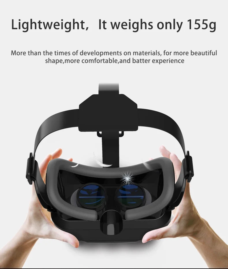 3D Virtual Reality VR Glasses For Phone Mobile Smartphones 7 Inch Headset Helmet Game Wirth Real Viar Goggles Cell Device Lenses