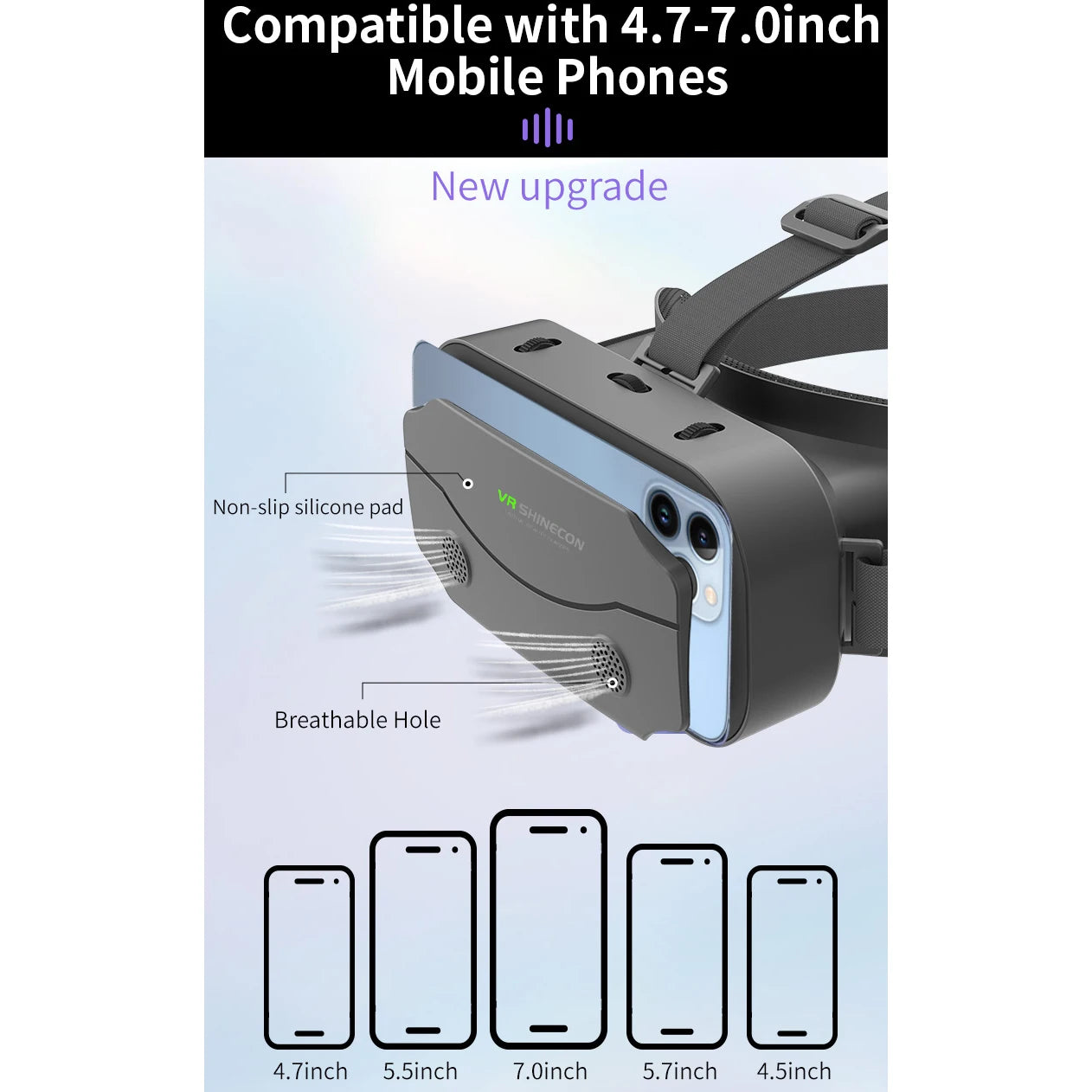 VR Glasses 3D Viar Phone Virtual Reality Headset Helmet Devices Smart Lenses Goggles For Smartphones Cell Hedset Mobile Game Set