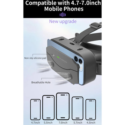 VR Glasses 3D Viar Phone Virtual Reality Headset Helmet Devices Smart Lenses Goggles For Smartphones Cell Hedset Mobile Game Set