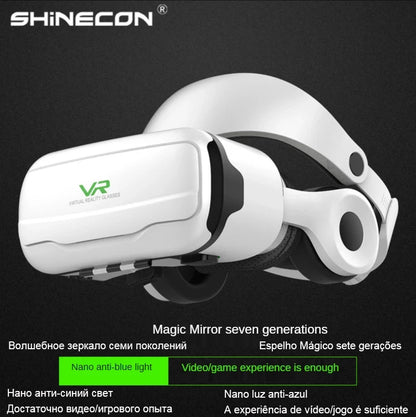 VR Glasses Virtual Reality 3D Headset Helmet For Android iPhone Smartphone Mobile Phone Game Wirth Real Goggles Devices Lenses
