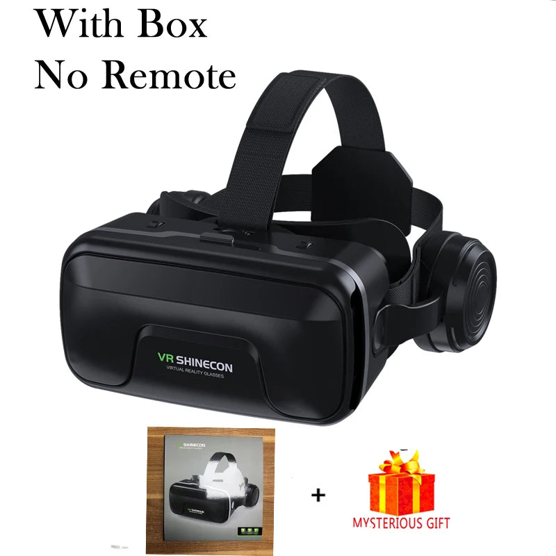 VR Glasses 3D Viar Phone Virtual Reality Headset Helmet Devices Smart Lenses Goggles For Smartphones Cell Hedset Mobile Game Set