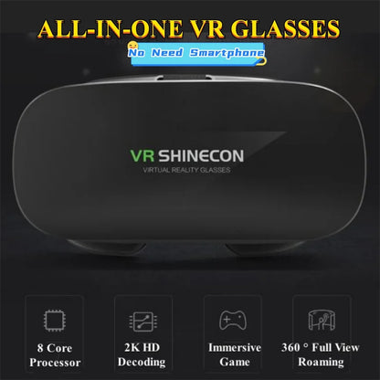 Qianhuan Magic Mirror VR Glasses AIO5 - All-in-One 3D Stereo Game and Movie Virtual Reality Technology Smart Device, No Phone Re