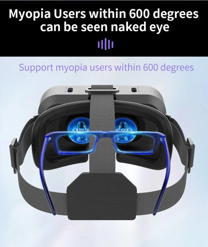 VR Glasses 3D Viar Phone Virtual Reality Headset Helmet Devices Smart Lenses Goggles For Smartphones Cell Hedset Mobile Game Set