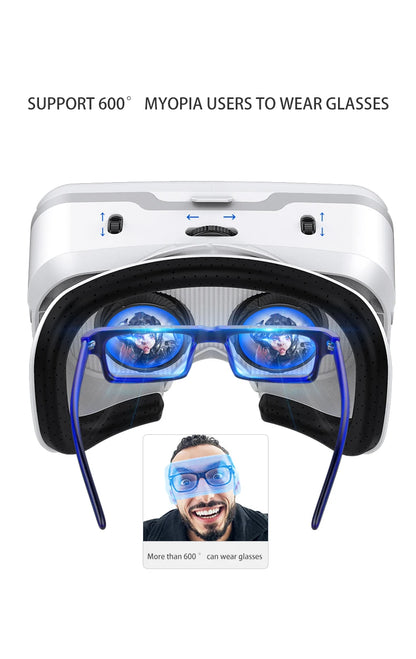 3D Virtual Reality VR Glasses For Phone Mobile Smartphones 7 Inch Headset Helmet Game Wirth Real Viar Goggles Cell Device Lenses