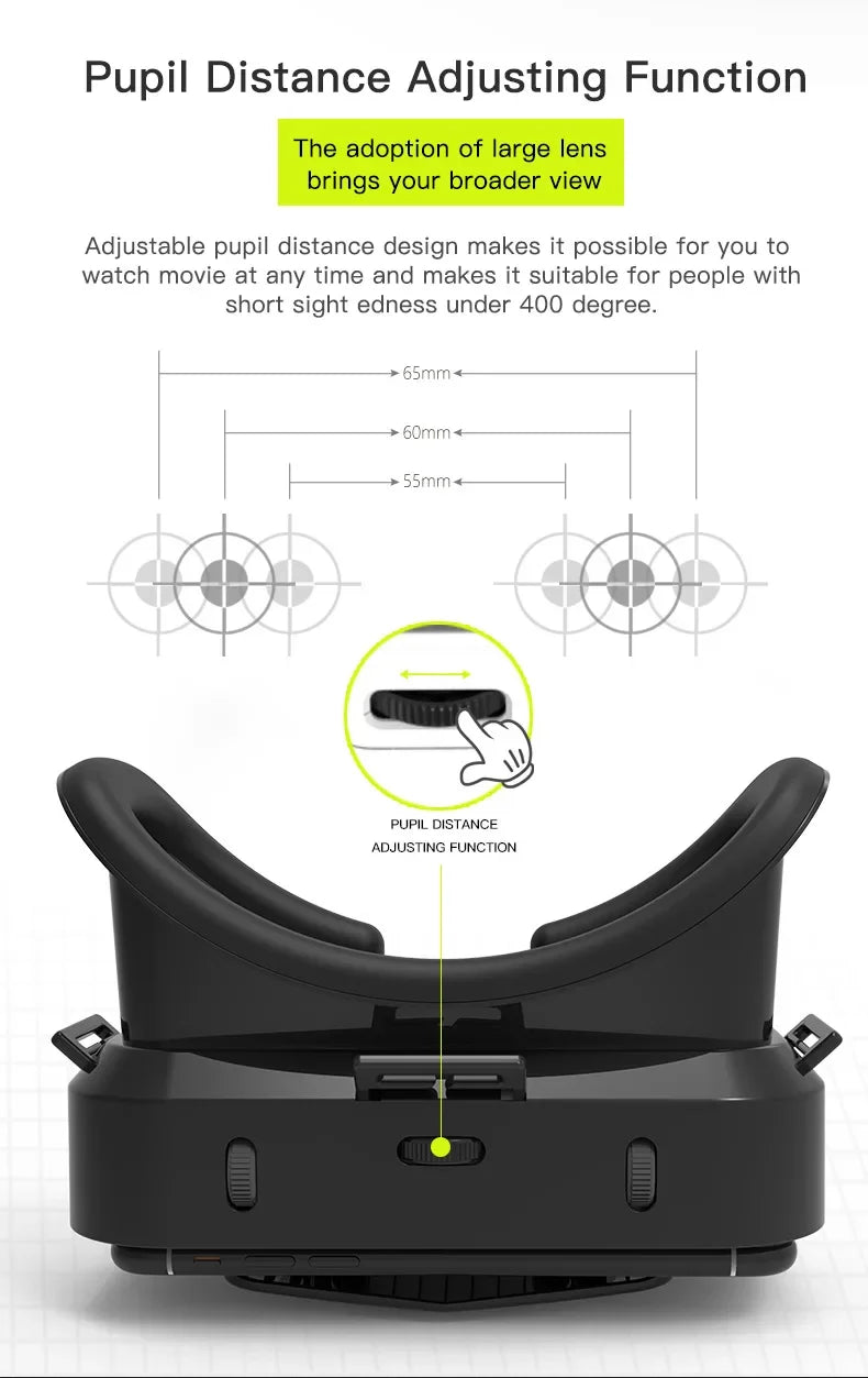 VR Glasses 3D Viar Phone Virtual Reality Headset Helmet Devices Smart Lenses Goggles For Smartphones Cell Hedset Mobile Game Set