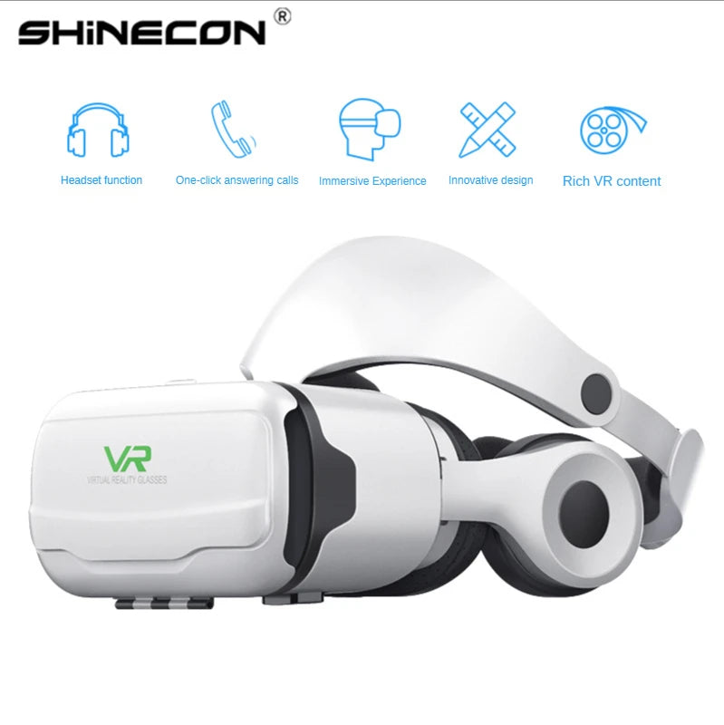 VR Glasses Virtual Reality 3D Headset Helmet For Android iPhone Smartphone Mobile Phone Game Wirth Real Goggles Devices Lenses