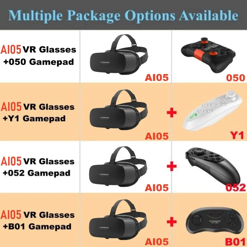 Qianhuan Magic Mirror VR Glasses AIO5 - All-in-One 3D Stereo Game and Movie Virtual Reality Technology Smart Device, No Phone Re