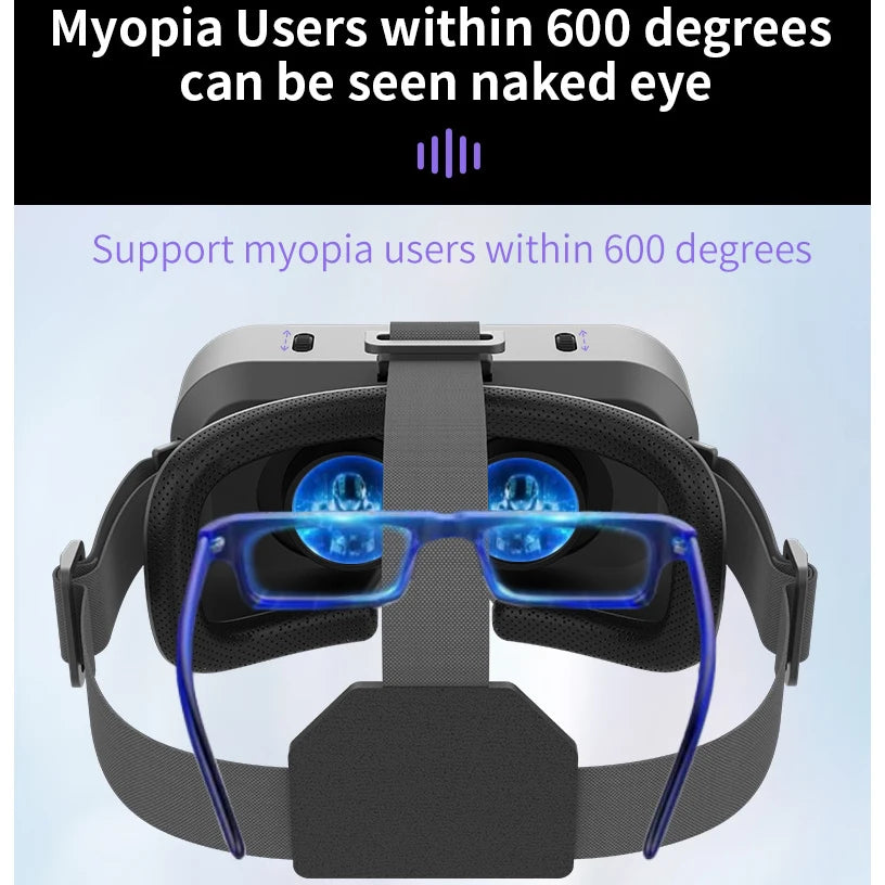 VR Glasses 3D Viar Phone Virtual Reality Headset Helmet Devices Smart Lenses Goggles For Smartphones Cell Hedset Mobile Game Set